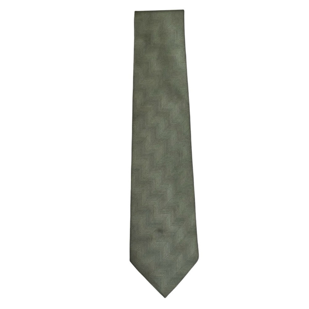 Umo Lorenzo Italy tie. Beautiful olive green with a subtle pattern.
